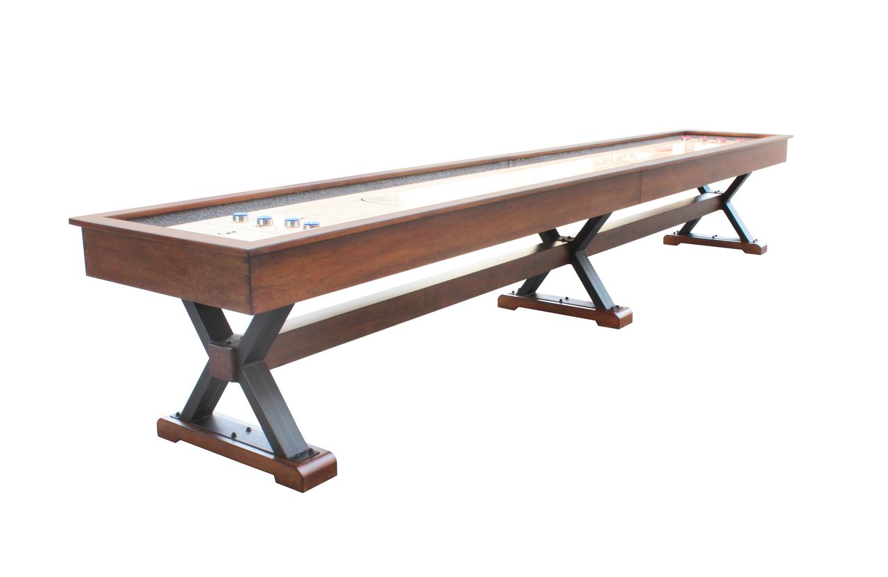 Playcraft 14' Santa Fe Pro-Style Shuffleboard Table in Cocoa Bean