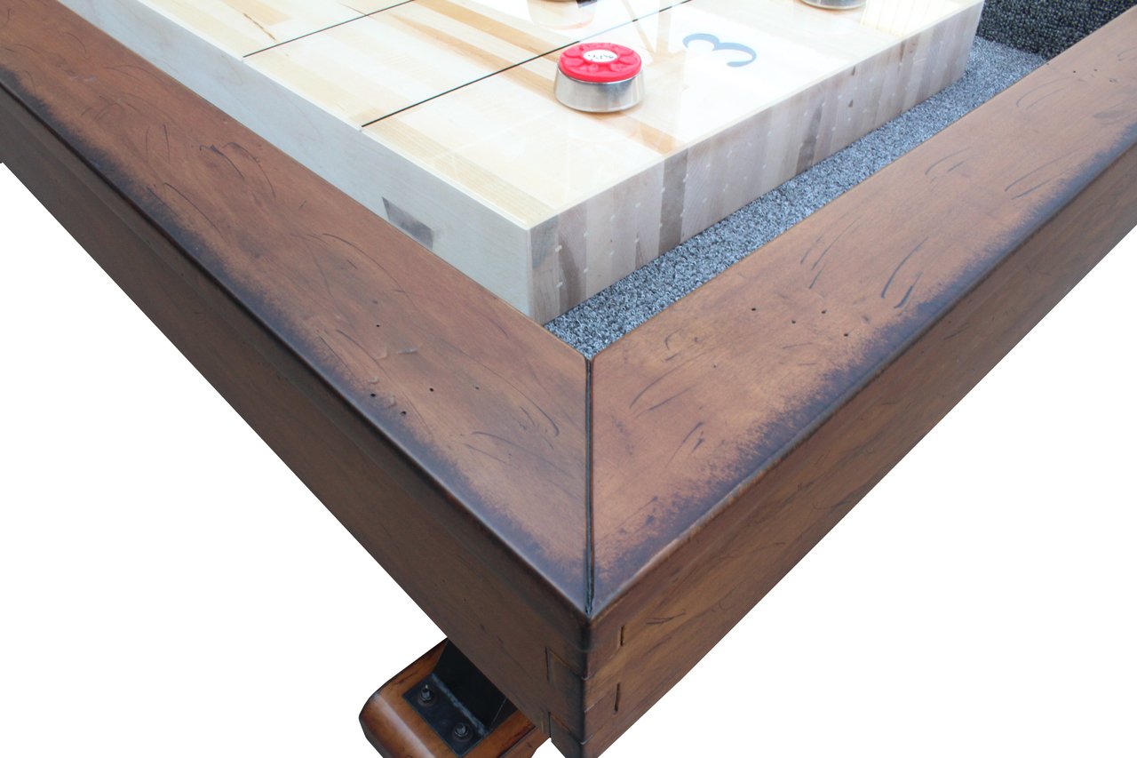 Playcraft 12' Santa Fe Pro-Style Shuffleboard Table in Cocoa Bean