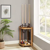 Imperial Double Thick Corner Cue Rack in Acacia