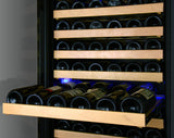 Allavino 24" Wide FlexCount Classic II Tru-Vino 174 Bottle Single Zone Stainless Steel Left Hinge Wine Refrigerator