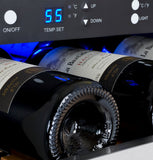 Allavino 15" Wide FlexCount II Tru-Vino 30 Bottle Single Zone Stainless Steel Left Hinge Wine Refrigerator