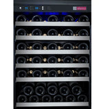Allavino 47" Wide FlexCount II Tru-Vino 112 Bottle Dual-Zone Stainless Steel Side-by-Side Wine Refrigerator