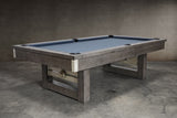 Nixon Bryant 8' Slate Pool Table in Grayson Grey Finish w/ Dining Top Option