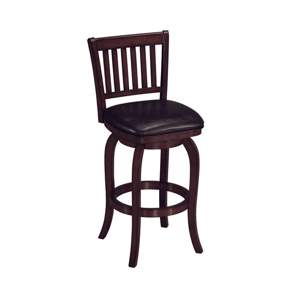 RAM Game Room Backed Barstool Square Seat - Cappuccino