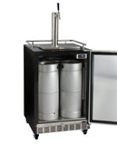 Kegco Full Size Digital Commercial Undercounter Kegerator with X-CLUSIVE Premium Direct Draw Kit - Right Hinge