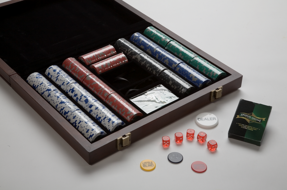 American Heritage Billiards Heirloom Poker Set – Bars & Games