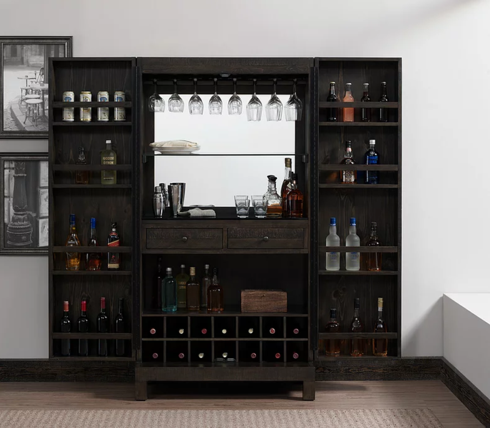 American Heritage Billiards Capella Wine and Spirit Cabinet