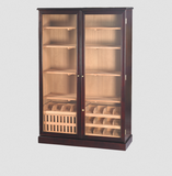 Quality Importers 4000 Ct. Commercial Humidor Cigar Cabinet in Dark Mahogany