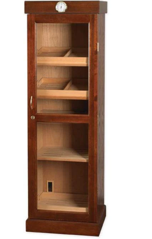 Quality Importers 3000 Ct. Humidor Cigar Tower Shelf Unit in Mahogany