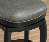 American Heritage Billiards Madrid Stool in Charcoal Bar Height