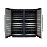 Allavino 47" Wide FlexCount II Tru-Vino 256 Bottle Dual Zone Stainless Steel Side-by-Side Wine Refrigerator