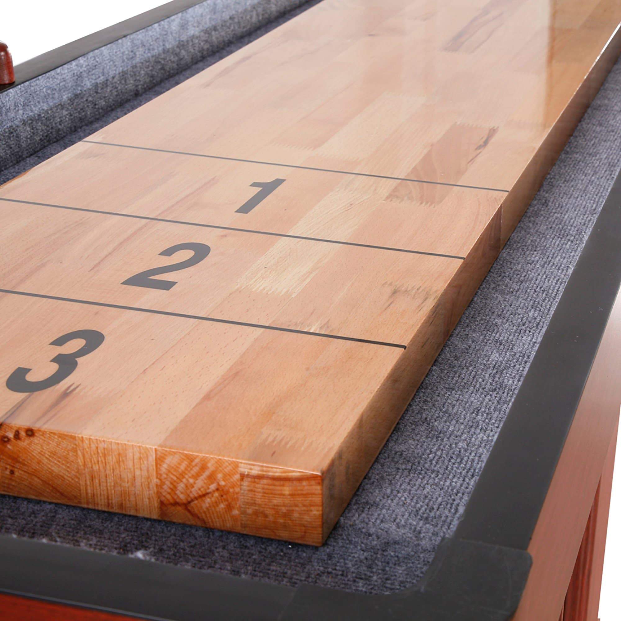 Carmelli Challenger 14' Shuffleboard Table in Walnut Finish
