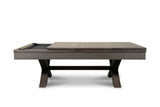 Nixon CrissyCross 7' Slate Pool Table in Charcoal Finish w/ Dining Top Option