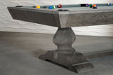 Nixon Birdy 8' Slate Pool Table in Grayson Grey Finish w/ Dining Top Option