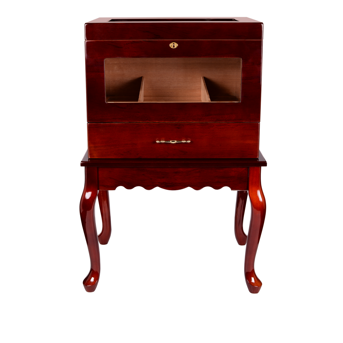Quality Importers Geneve Table Humidor in Rosewood