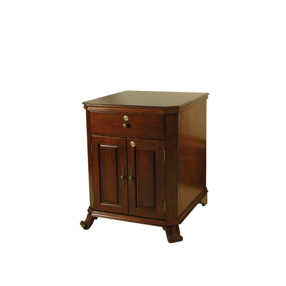 Quality Importers Montegue Cigar Humidor Cabinet in Walnut