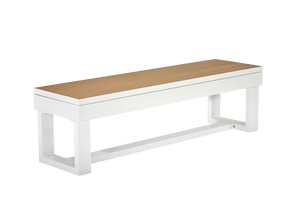 American Heritage Lanai Outdoor Multi-Functional Storage Bench in Pearl White