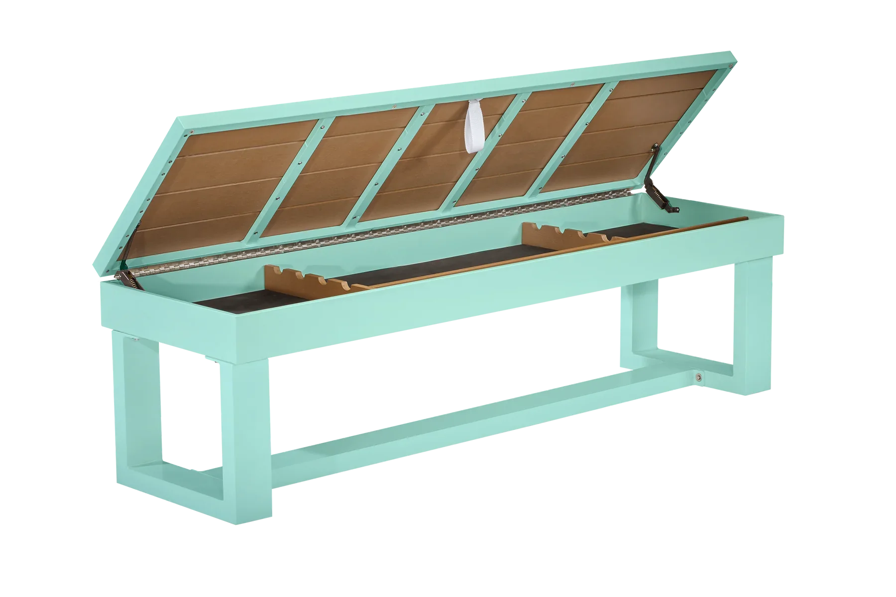 American Heritage Lanai Outdoor Multi-Functional Storage Bench in Seafoam Teal