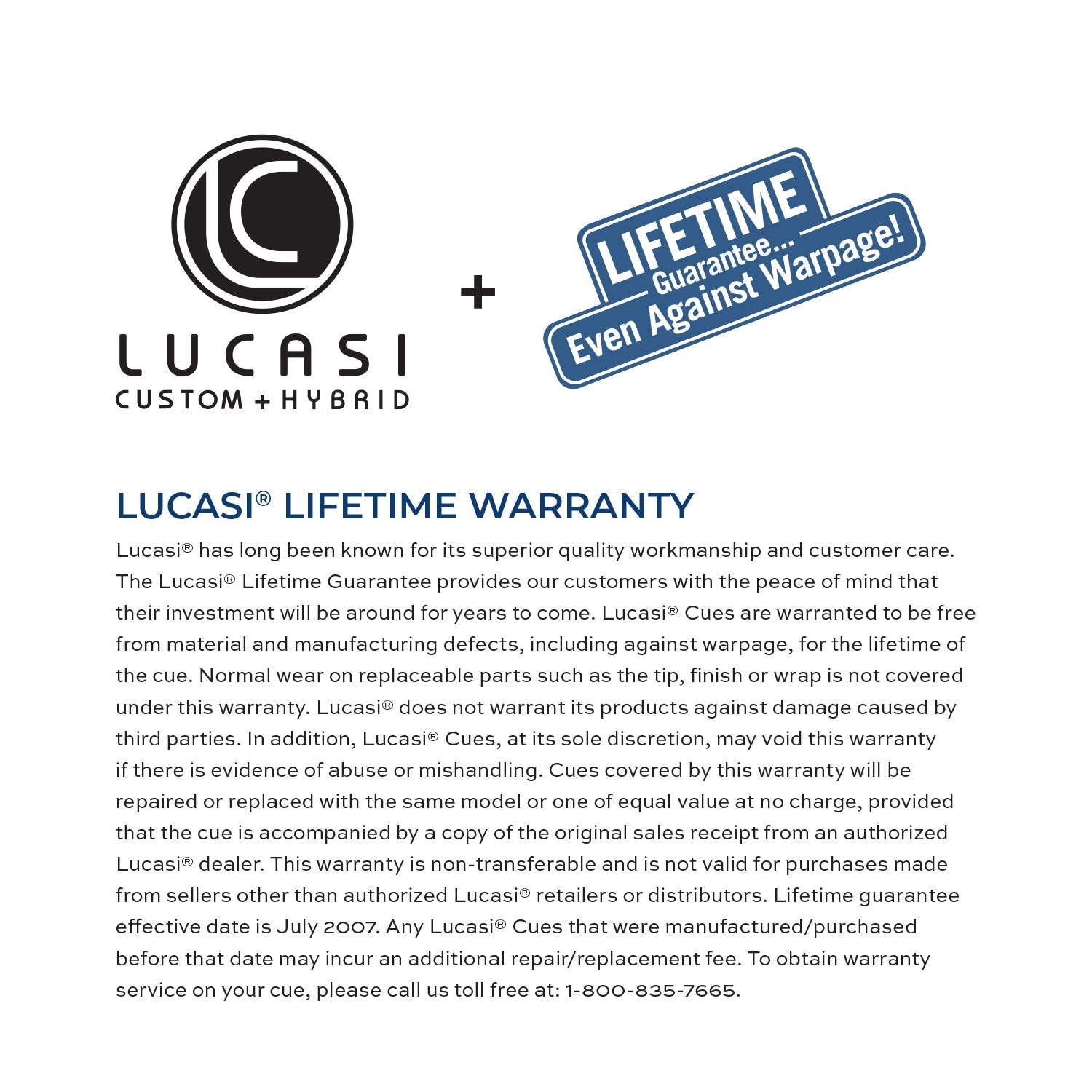 Lucasi Hybrid® LHC97 Pool Cue