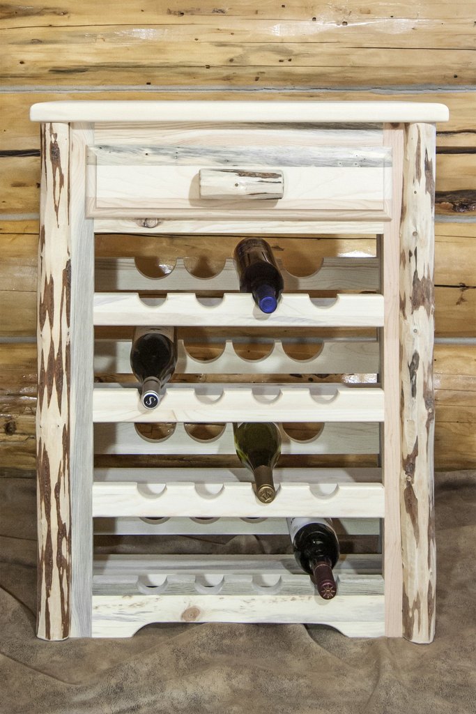 Montana Woodworks Montana Log Wine Cabinet