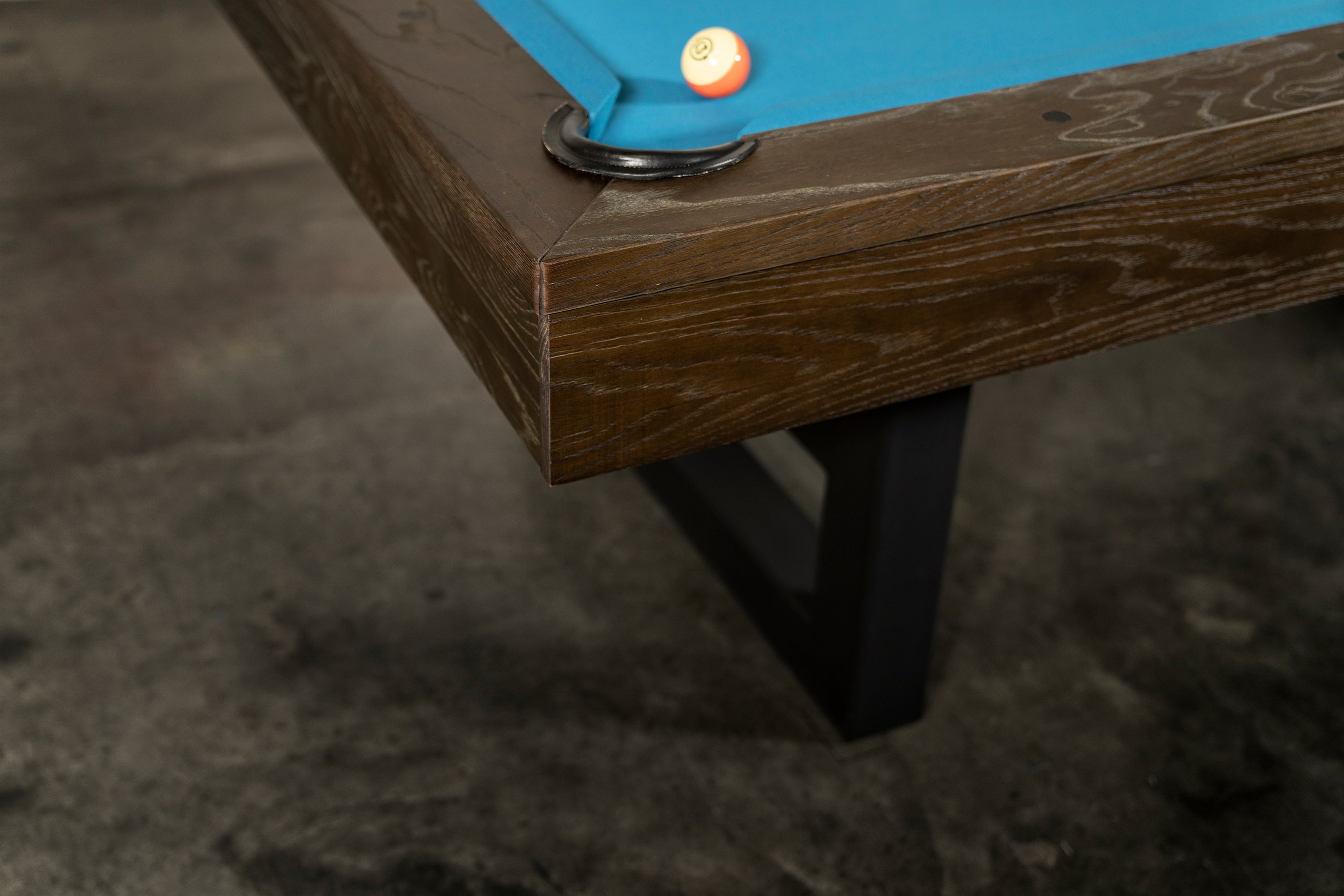 Nixon Mckay 7' Slate Pool Table in Brownwash Finish w/ Dining Top Option