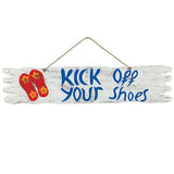 RAM Game Room “Kick Off Your Shoes” Acacia Wood Sign