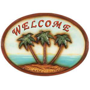 RAM Game Room “Welcome Palm Tree” Wall Art Sign