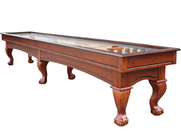 Playcraft Charles River 16'  Pro-Style Shuffleboard Table in Chestnut
