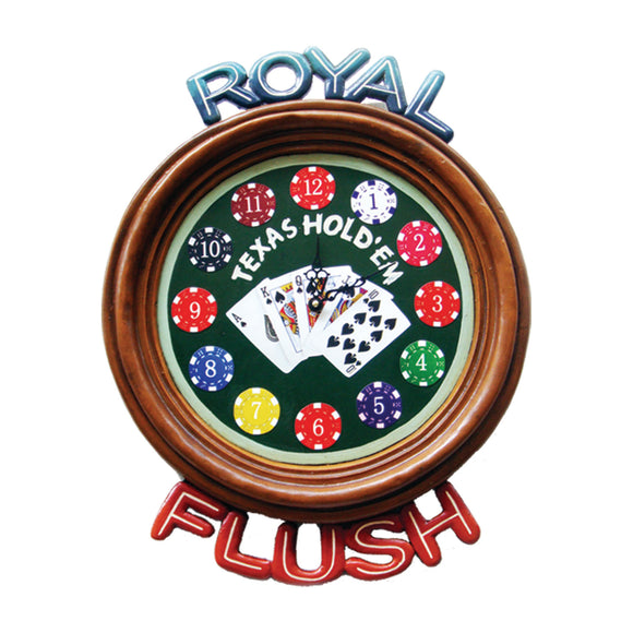 RAM Game Room “Royal Flush” Clock