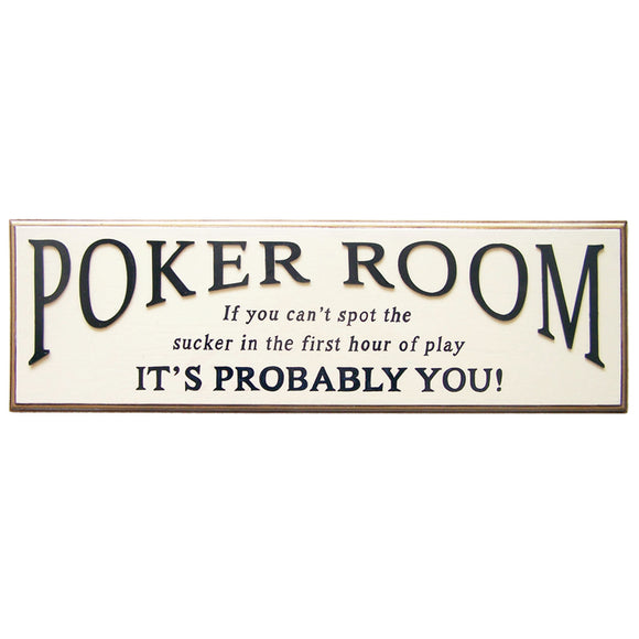 RAM Game Room “Poker Room” Wall Art Sign