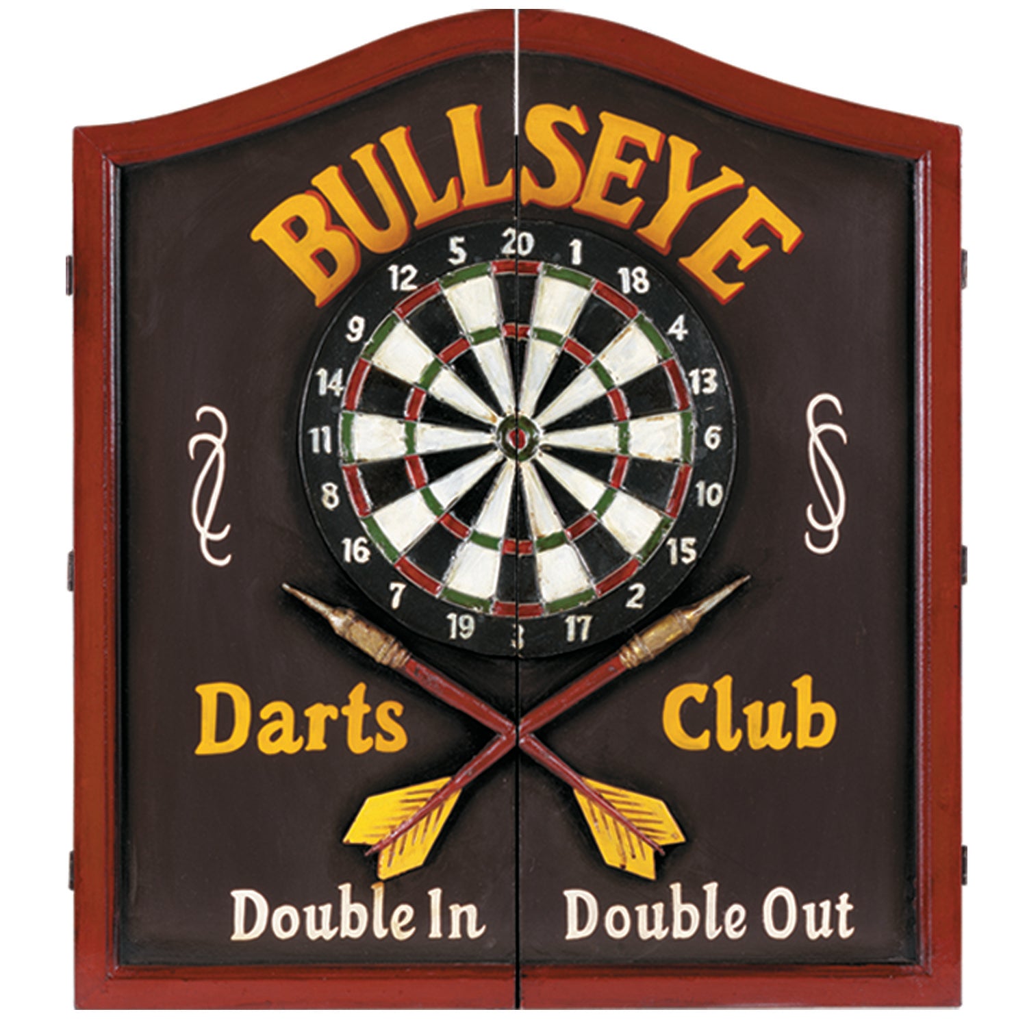 RAM Game Room "Bullseye Darts Club" Dartboard Cabinet