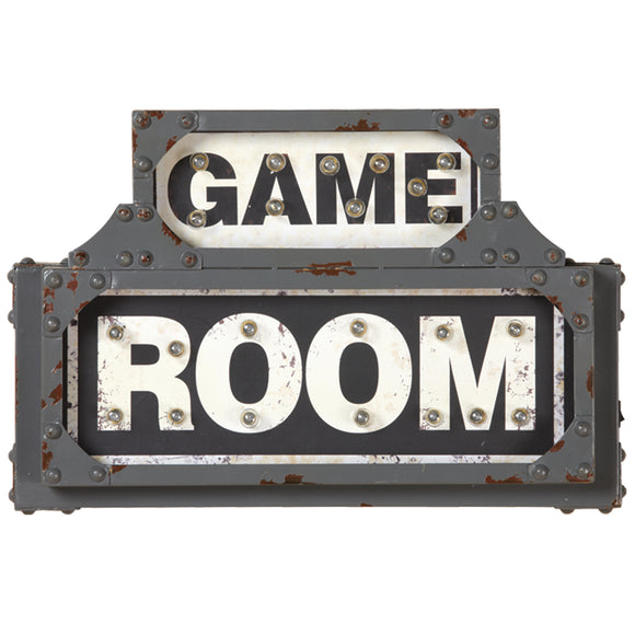 RAM Game Room “Game Room” Metal Wall Art Sign