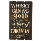 RAM Game Room “Whiskey Can Be Good for You” Wall Art sign