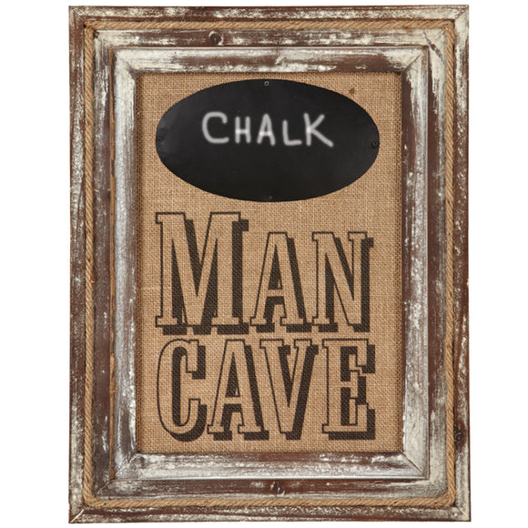 RAM Game Room “Man Cave” w/ Chalkboard Metal Wall Art Sign