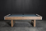 Nixon Bryant 8' Slate Pool Table in Weathered Natural Finish w/ Dining Top Option