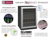 Allavino 24" Wide FlexCount II Tru-Vino Stainless Steel Right Hinge Beverage Center