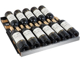 Allavino 24" Wide FlexCount II Tru-Vino 177 Bottle Single Zone Stainless Steel Left Hinge Wine Refrigerator