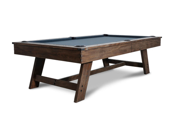 Nixon Hunter 8' Slate Pool Table in Brushed Walnut Finish w/ Dining Top Option