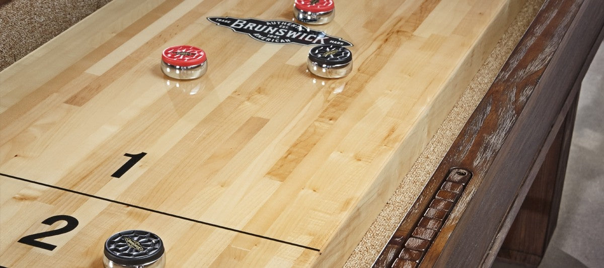 Brunswick Billiards Canton 14' Shuffleboard Table in Black Forest