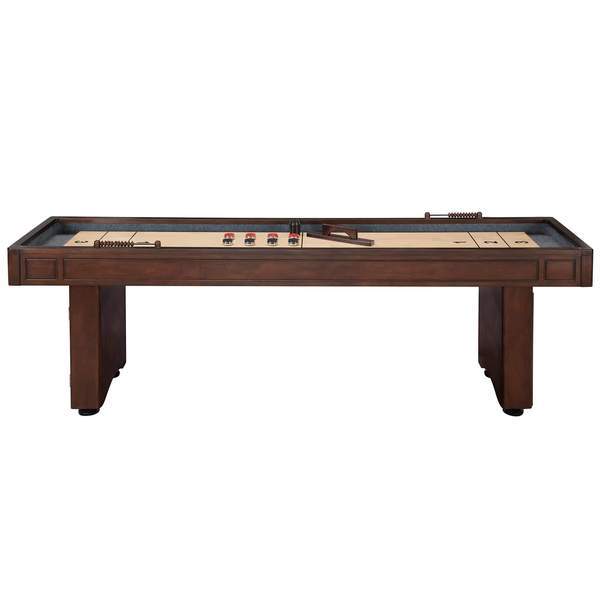 Carmelli Austin 9' Shuffleboard Table in Mahogany Finish
