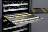 Allavino 24" Wide FlexCount II Tru-Vino 172 Bottle Dual Zone Stainless Steel Right Hinge Wine Refrigerator