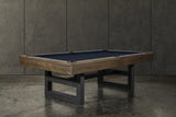 Nixon Mckay 7' Slate Pool Table in Brownwash Finish w/ Dining Top Option