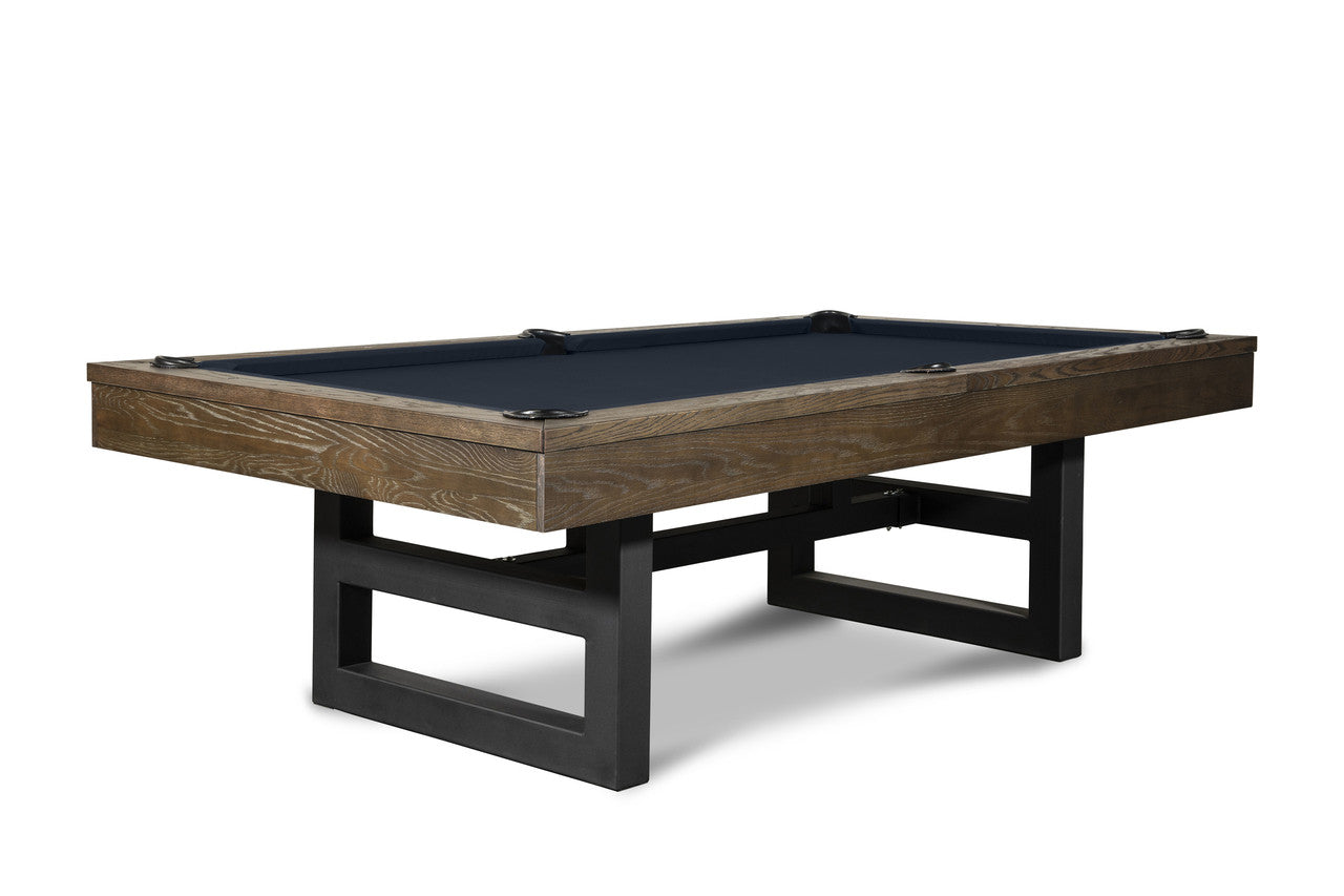 Nixon Mckay 7' Slate Pool Table in Brownwash Finish w/ Dining Top Option