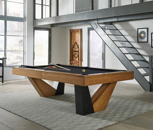 American Heritage Billiards Annex 8' Slate Pool Table in Brushed Walnut