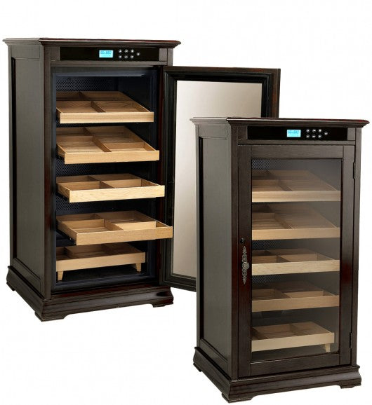 Redford Espresso Electronic Cabinet Humidor by Prestige Import Group