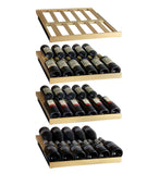 Allavino 24" Wide FlexCount Classic II Tru-Vino 172 Bottle Dual Zone Stainless Steel Right Hinge Wine Refrigerator