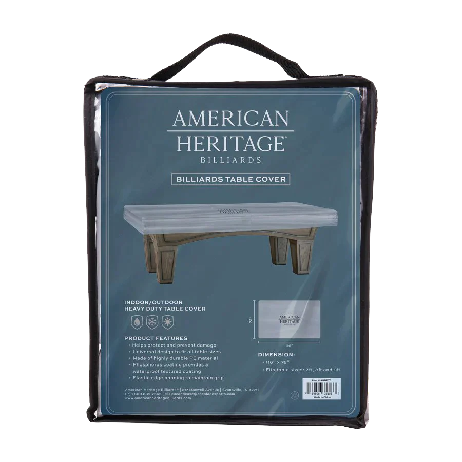 American Heritage Indoor/Outdoor Protective Pool Table Cover